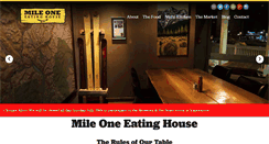 Desktop Screenshot of mileoneeatinghouse.com